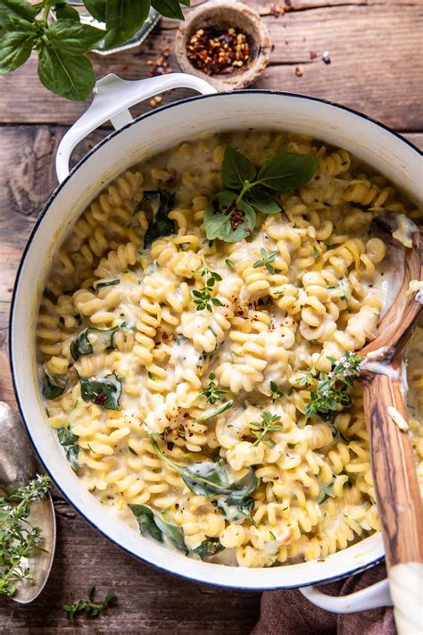 One Pot Lemon Butter Ricotta And Zucchini Pasta Half Baked Harvest