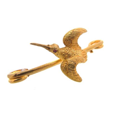 gold diamond bird brooch ar ullmann