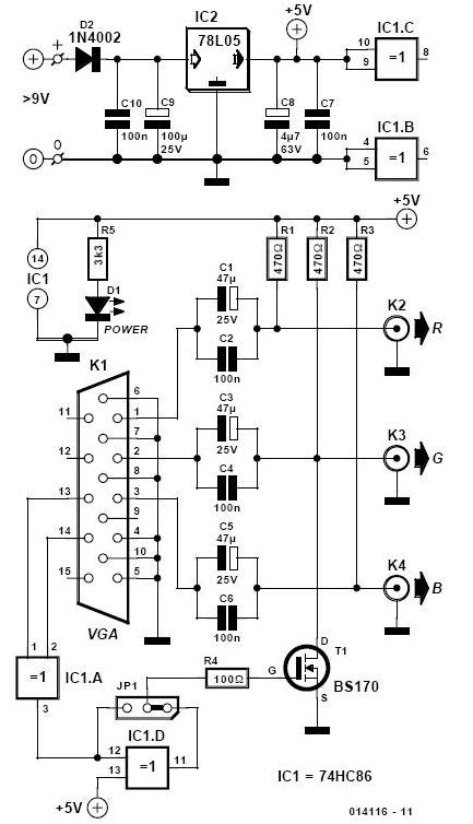 Composite To Vga Converter Circuit Diagram