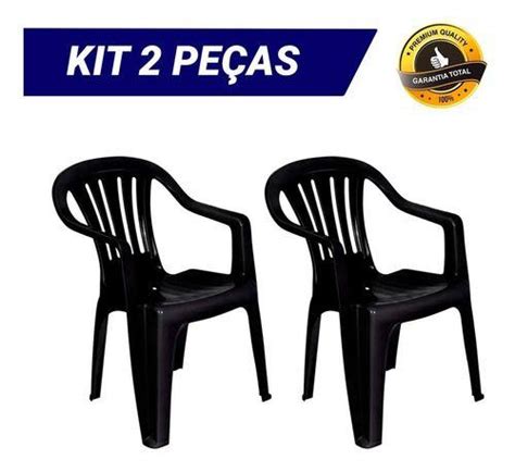 Kit Cadeiras Pl Stica Poltrona Mor Kg Resistente Cadeira Para