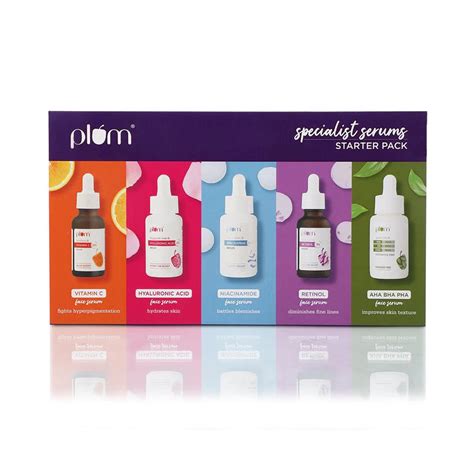 Plum Specialist Serum Minis Starter Pack Set Of 5 15ml Jeevee