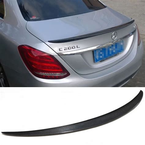 Aliexpress Buy W205 Carbon Fiber Trunk Boot Spoiler Wing Lip Fit