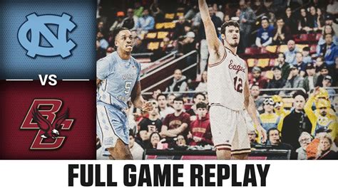 North Carolina Vs Boston College Full Game Replay Acc Mens