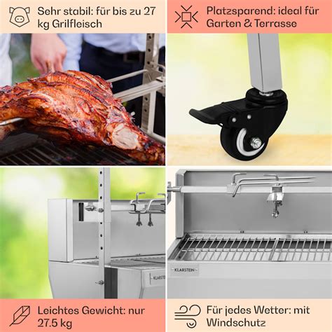 Sauenland Pro Spanferkelgrill Drehspieß Elektromotor 13w