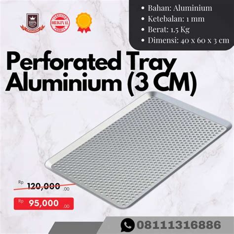 Promo Loyang Aluminium Perforated Tray Aluminium Perforated 60x40x3