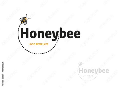 Honey bee Company Logo Template Stock Vector | Adobe Stock