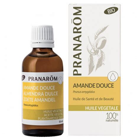 PRANARÔM HUILE VÉGÉTALE Amande Douce Bio 50ml Pharmacie en