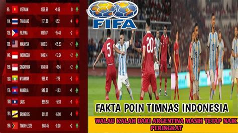 INI FAKTANYA WALAU KALAH DARI ARGENTINA TIMNAS GARUDA MASIH TETAP NAIK