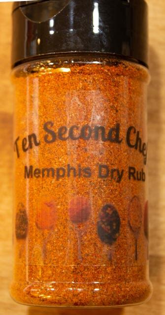 Memphis Dry Rub Ten Second Chef