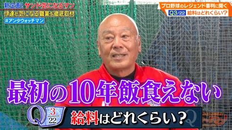 プロ野球審判の知られざる給料事情！最初の10年はアルバイトも1軍レギュラーでは1000万円超に｜お笑い実力刃 Presents 証言者