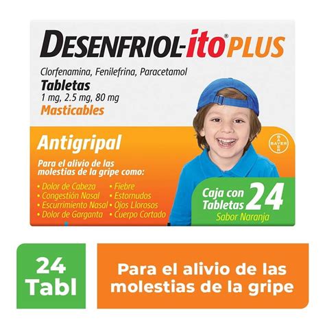 Desenfriol Ito Plus Clorfenamia Mg Fenilefrina Mg Paracetamol