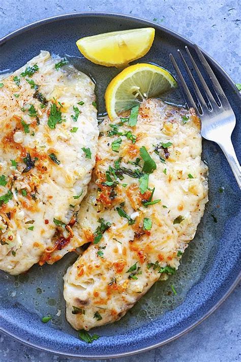 Lemon Parmesan Tilapia Best Tilapia Recipes Rasa Malaysia