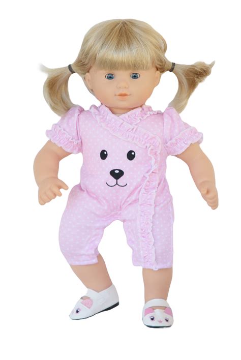 15 Bitty Baby Doll Polka Dot Teddy Bear Face Play Suit The Doll Boutique