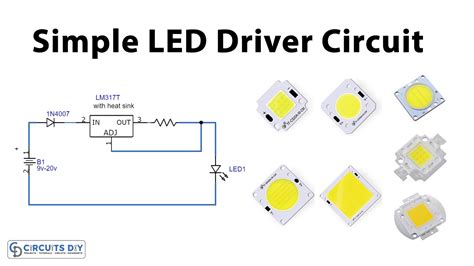 LED Driver Circuit Using LM317 Voltage Regulator 40 OFF