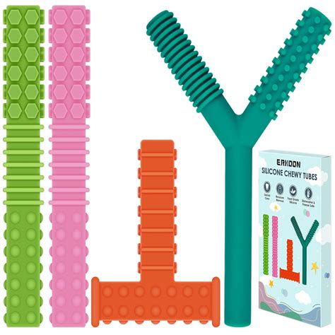 Amazon.com : ERKOON Sensory Chew Toys for Autistic Children, 4 Pack