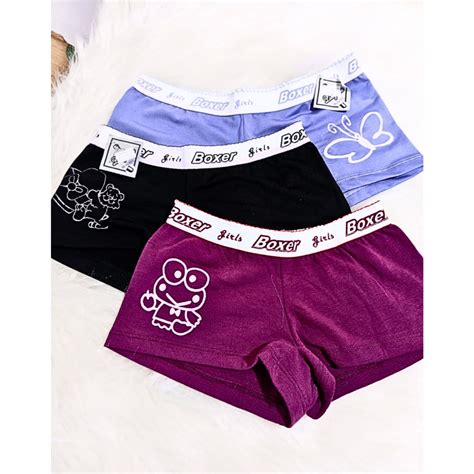 Kit Calcinha Boxer Infantil Modelo Shortinho Calcinhas Cueca Box