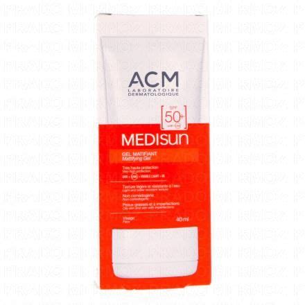 Acm Medisun Gel Matifiant Spf Flacon Ml Parapharmacie Prado Mermoz