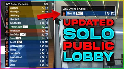 Updated How To Get In A Solo Public Lobby In Gta Online New Solo