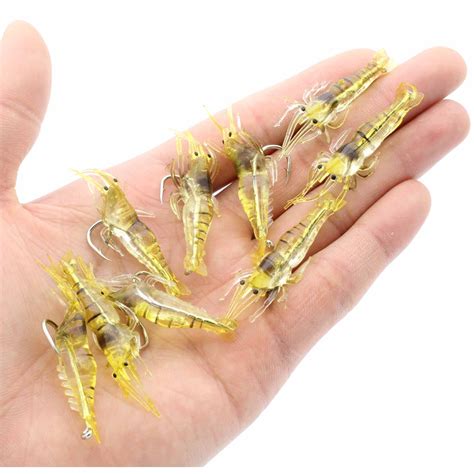 Pcs Cm G Soft Shrimp Bait Umpan Udang Pancing Tiruan Squid Fishing