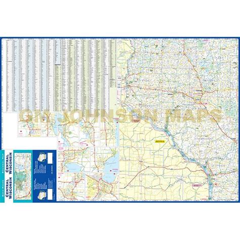 Wisconsin Central, Wisconsin Regional Map - GM Johnson Maps