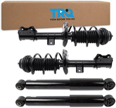 Trq Front And Rear Complete Strut Assembly And Shock Absorber Kit Compatible With 12