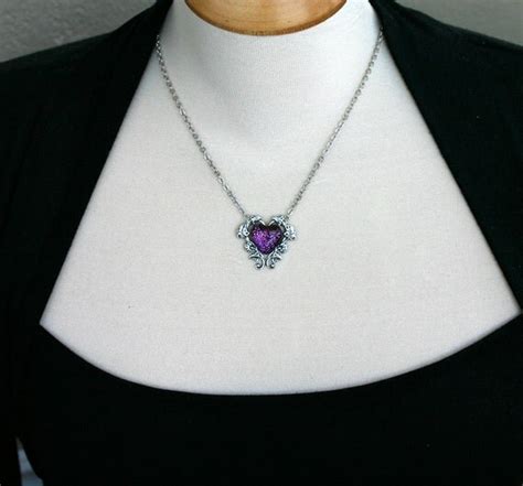 Purple Heart Necklace