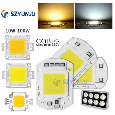 10W 20W 30W 50W 100W LED COB Lamba Ip Y Ksek G LED Diyot Matris Dizisi