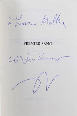 Nothomb Premier Sang Autographe Edition Originale Edition