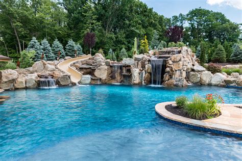 NJ Custom Designed Swimming Pool Slides and Water Features for ...