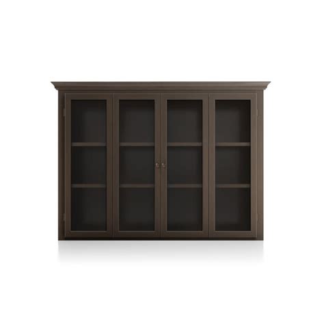 Cameo Pinot Lancaster Modular Hutch With Glass Doors Crate And Barrel