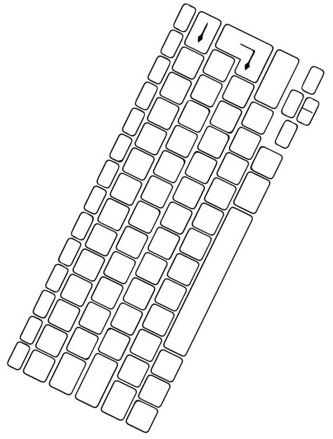 Dibujos De Un Teclado Para Colorear Para Colorear Pintar E Imprimir