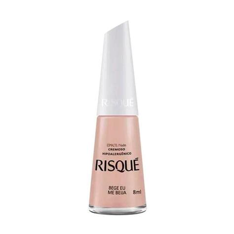 Esmalte Risqué Nude Cremoso Bege Eu Me Beija 8ml Risque Esmalte