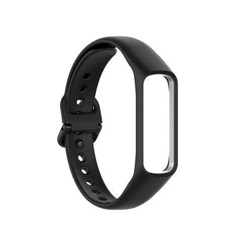 Samsung Galaxy Fit Siliconen Bandje Zwart Smartwatchbanden Nl