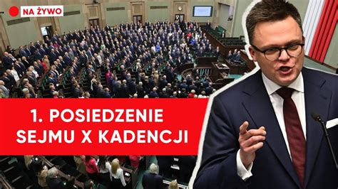 Pierwsze Posiedzenie Sejmu X Kadencji Pos Owie Wybior Sk Ady Komisji