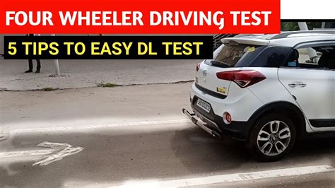 Four Wheeler Driving Test In Rto Points To Follow Pass In Driving