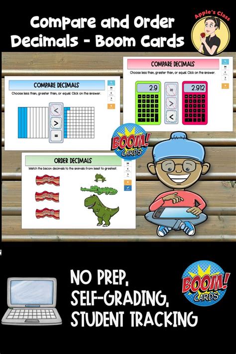 Comparing And Ordering Decimals Boom Cards Creative Math Ordering