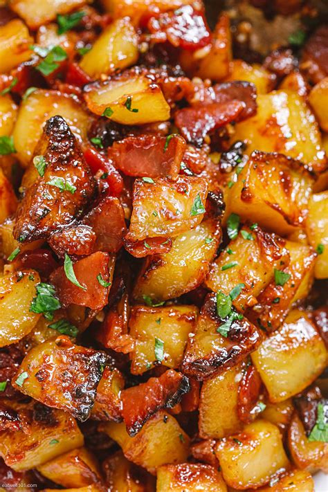 Honey Bacon Roasted Potatoes Recipe How To Roast Potatoes — Eatwell101