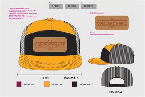 Ultimate Hat Template Panel Hat Panel Hat Hat Template Hats