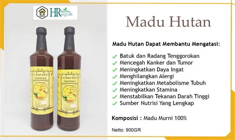 Madu Hutan Indonesia - Madu Murni Asli Original 100% Tanpa Campuran