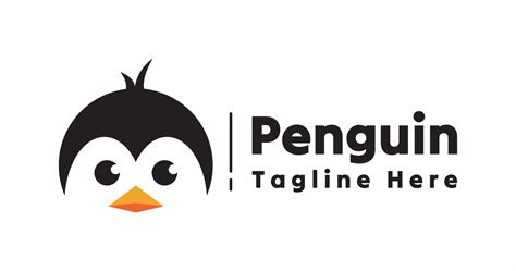 Simples Pinguim Logotipo 20982267 Vetor No Vecteezy