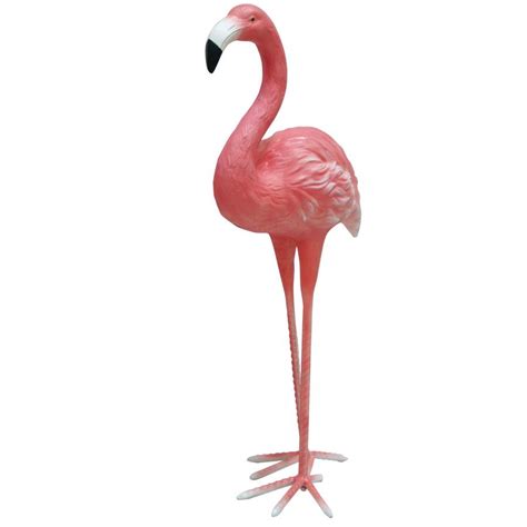 Garden Treasures In Pink Flamingo Garden Statue Lawn Home And