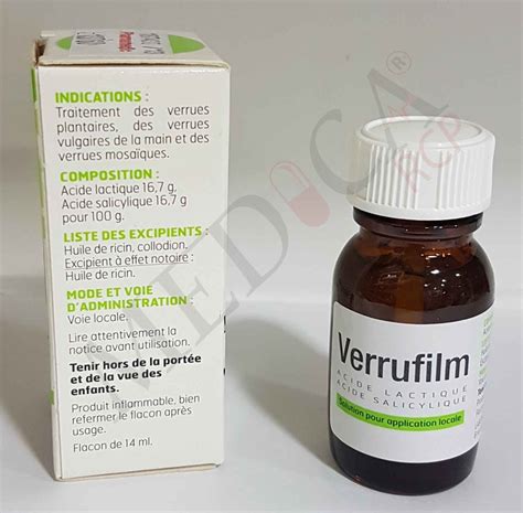 Medica Rcp Verrufilm Indications Effets Ind Sirables Composition