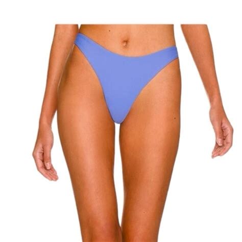 Mikoh Swim New Mikoh Papara Bikini Bottom Minimal Coverage High Leg