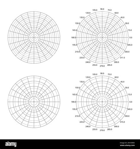 Polar Graph Paper Stock Vector Images Alamy