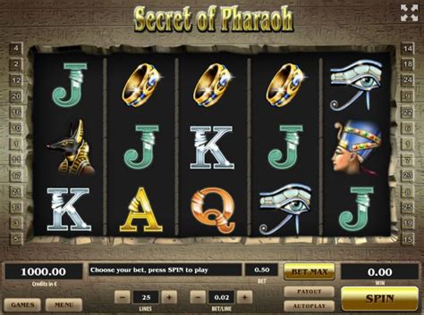 Secret of Pharaoh Slot Machine - 777 Video Slot Machines