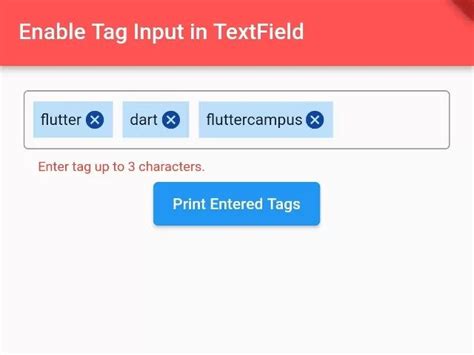 How To Enable Flutter User To Enter Tags Into A FormBuilderTextField