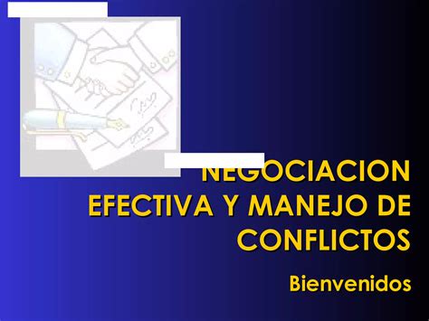 Manejo De Conflicto Y Negociacion Ppt