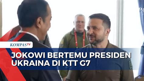 Momen Pertemuan Bilateral Jokowi Dengan Presiden Ukraina Zelenskyy Di Sela Ktt G7 Youtube