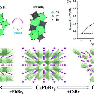 A Schematic Crystal Structures Of CsBr PbBr2 And Formation Of