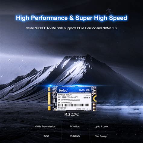 SSD Netac 128GB M 2 2242 NVMe PCIe 930ES Gen3X2